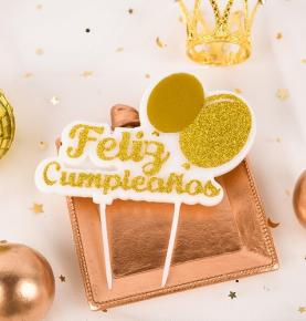 Glitter Spanish Letter Candle