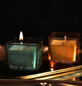 Square Glass Jar Scented Candle