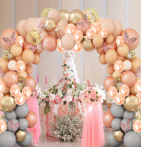 3D Butterfly Balloon Chain Set