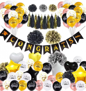 2025 Cross-Border Graduation Season Party Balloon Set Graduation Season Theme Balloon Party Scene Decoration Balloon Supplies